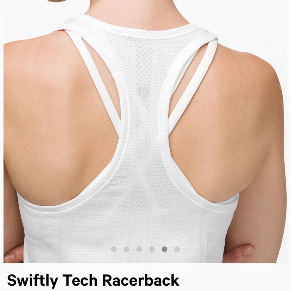 White Swiftly Tech Racerback - Picture 3 of 5